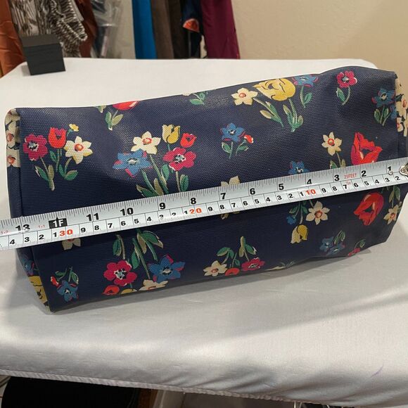 ~ Rare Cath Kidston XL Overnight Floral Coated Bag 2 Handle Snap Lined Pockets - Picture 9 of 16